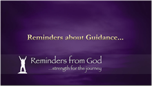 Reminders About Guidance